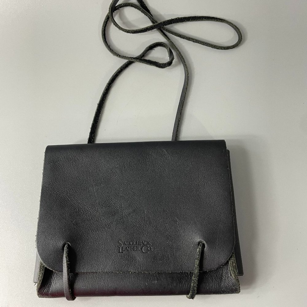 Saddleback Leather Co. Black Leather Classic Cable Bag
